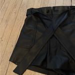 ZARA  High Waisted Leather Shorts Photo 4