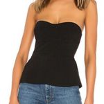 Amanda Uprichard Betty Bustier Top in Black Photo 0