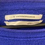 Anthropologie  Women’s Royal Blue Knit Sweater oversized size small Photo 3