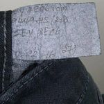 Level 99 Amber Black Distressed Ankle Jean Metallic Dip Dye Raw Hem Size 27 Photo 5