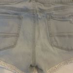 American Eagle Women's Distressed Denim Shorts Lace Trim Size 10 Photo 6