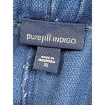 J Jill Pure Jill Indigo Crocking Shorewash Tencel Lyocell Pants Size XL Chambray Blue Photo 3
