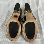 Anyi Lu Sandals 37.5 Nubuck Suede Leopard Open Toe Block Heels Shoes Electra 7 Brown Photo 10