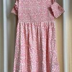 Billabong NWT strapless smocked pink floral dress Photo 0
