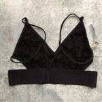 Free People Intimately Aria Lace Longline Cut Out Black Bralette Bra XS Photo 6