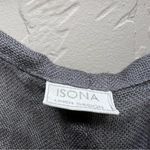 Isona Linen Designs Gray Gauze Pinafore Apron Lagenlook Asymmetrical Smock Dress Size undefined Photo 3