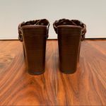 Michael Kors Collection Woven Leather Citrine Platform Chunky Heels 70s Retro 8 Photo 6