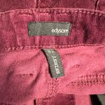 Edyson Hampton Skinny Burgundy Corduroy Pants size 32 5 Pocket Cotton Red Photo 8