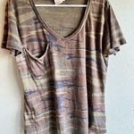 White Crow  Camo V-Neck Women's Top Photo 0