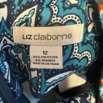 Liz Claiborne NWT Women's Dress Size 12 Turquoise Floral Career Party Sheath Photo 1