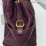 Fendi Du Jour RARE Leather Handbag Purple Top Handle Satchel Designer Bag Photo 6