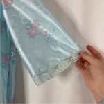Lorraine | Vintage Light Blue Floral Robe Photo 5
