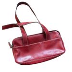 Villager  Red Leather Double Zip Around Shoulder Bag Photo 8