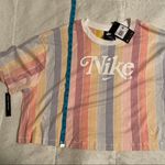 Nike Plus Size Cotton Striped Cropped Tee Photo 11