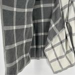 Chico's Reversible Windowpane-Print Cardigan Draped Open Front Long Sleeve Photo 12