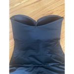 Dobreva Black Strapless Ruffled Skirted One Piece Swimsuit US 12 XL Photo 9