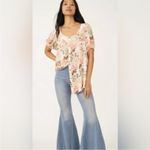 Free People FP Callie Floral Print Tunic Mini Dress in Vintage Combo XS Photo 11