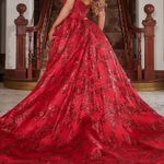 Portia & Scarlet 2 pc Gown Red Photo 1
