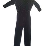 Ralph Lauren Vintage Black Stretchy Jumpsuit Women Large Long Sleeve Green Label Photo 3