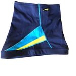 Nike Swim Shorts Sz. M Navy Blue Yellow Color block Summer Beach Pool Vacation Photo 1