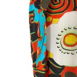 NWT Rhode Maci Floral Print Midi Dress Orange Black Cream Blue, Size 0 Photo 12