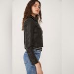 Free People  Emma Shrunken Vegan Moto Jacket Photo 5