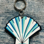 Vera Bradley Seashell Bag Charm / Large Keychain Photo 0