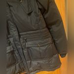 Sam Edelman Navy Blue Faux Fur Trimmed Down Filled Parka Coat Women’s Size XL Photo 10