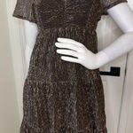 Draper James Elegant Brown Shimmer short Dress. #101 Photo 0