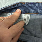 Loft Classic Curvy Straight Ann Taylor  Blue Denim Cuffed Jeans 16 Photo 6