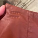 Free People Womens  Maisie Button Vegan Leather Skirt Double Dare Burgundy Photo 5