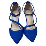 Kelly & Katie  Heels Blue Suede Ankle Strap Sevama 7 M 4" Photo 2