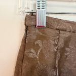 Lafayette 148 Floral Brocade Linen Dress Pants Women's 6 Brown Luxury Feminine Photo 4