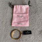 Kate Spade  Enamel Gold Tone Spot The Spade Bangle Bracelet Photo 1