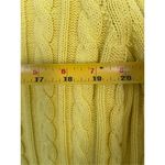 Lauren Ralph Lauren Yellow Cable Knit 100% Cotton V Neck Sweater Sz L Size L Photo 3