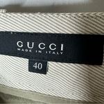 Gucci 2006 Light Gray Wool & Silk Blend Wide Leg Pants NWT in Size 4 Photo 2