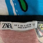 ZARA Multicolor Diversity Artwork Women Graphic Short Sleeve T-Shirt Top Size S Photo 3