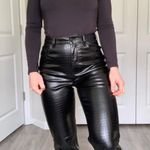 VERO MODA Leather Straight leg Pants Photo 0