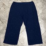 Soma Cool Noght Navy Pajama Pants PJ Gold Star Print XL Blue Photo 2