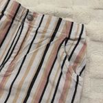 Hollister Ultra High Rise Pastel Striped Mini Skirt Linen Pockets Size Small Photo 2