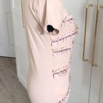 Ann Taylor ruffle decorations with gold bead t short Photo 2