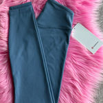 Lululemon Size 4 Wunder under smooth cover HR tight 25" washed denim, NWT Blue Photo 0