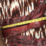 Vintage Whimsygoth Vampy Red black snake print knee Photo 4