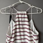 EXPRESS z S striped white red striped sleeveless cami reversible top NWT Photo 8
