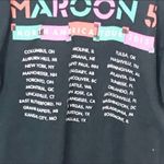 American Apparel Medium Black Adam Levine Maroon 5 2013 Tour Crewneck T-shirt Photo 4