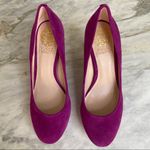 Vince Camuto  Zella Fuschia Purple Suede Platform Pumps Heels Size 6 Photo 2
