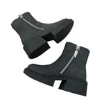 Seven7 Boots Women's Size 6 Black Booties Chunky Heel Casual Zip Closure NEW Photo 0