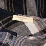 Sophie Rue  plaid flannel tunic blouse with pockets Photo 3