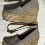 Chloé Chloe Beige Espadrille suede lace up Wedges 37 boho summer minimalist neutral Photo 1