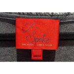 Zac Posen Z Spoke  Mini Dress Bodycon Gray Jersey Stretch Fringe Witchy Goth SZ4 Photo 1